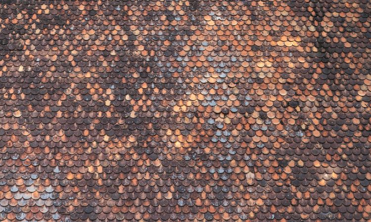 old brown Roof Tile pattern background texture old brown Roof Tile pattern background texture